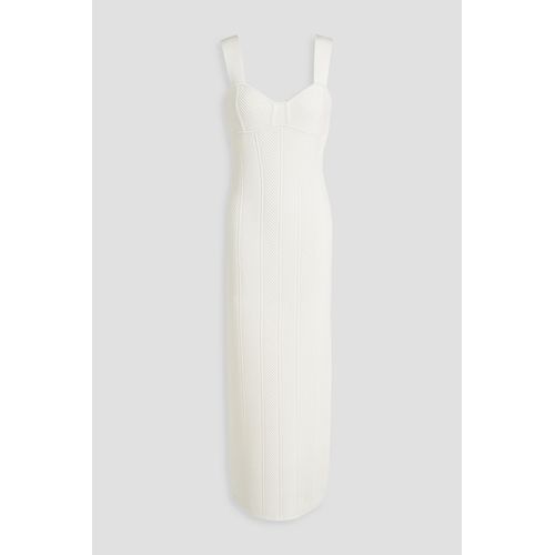 chinese dress ladies 3D ROSETTE BODICE HALTER BANDAGE MAXI DRESS (WHITE) main image 1