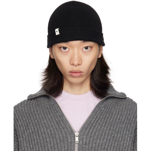 Jil Sander Black Fine Cashmere Beanie for Men