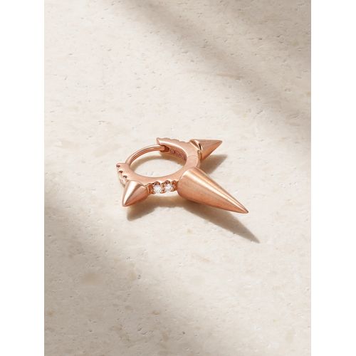 MARIA TASH Triple Spike 18-Karat Rose Gold Diamond Earring