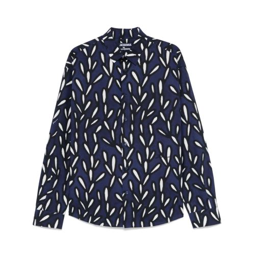 JACQUEMUS La Chemise Simon Printed Linen Shirt for Men
