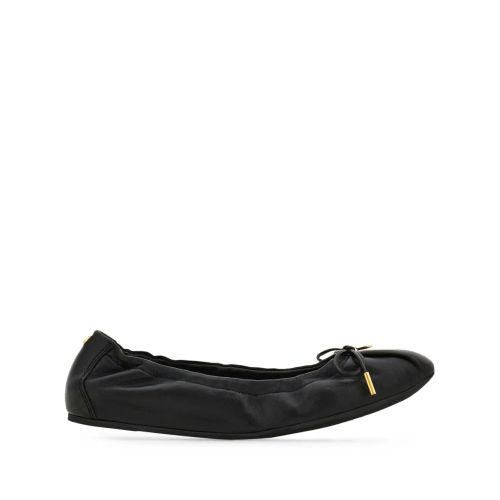 SALVATORE FERRAGAMO Ferragamo Leather Ballerina Shoes Black for