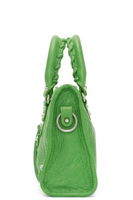 Buy Balenciaga Green Nano City Bag For Womens At Goxip