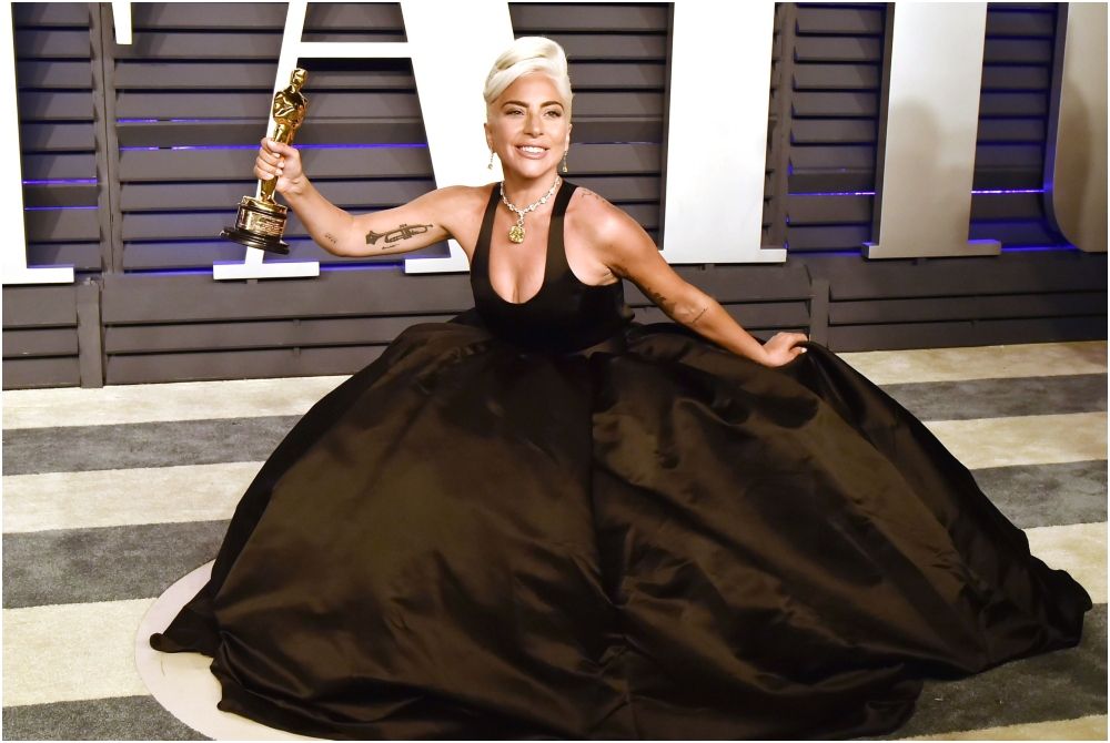 Lady Gaga's best look ever! Check out her Audrey Hepburn inspired glam black  dress look!