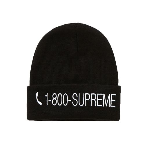 Supreme 1-800 Beanie Black for Women