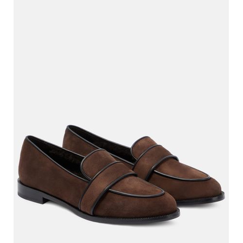 Aquazzura Tasslimo Embellished Leather Loafers for Women