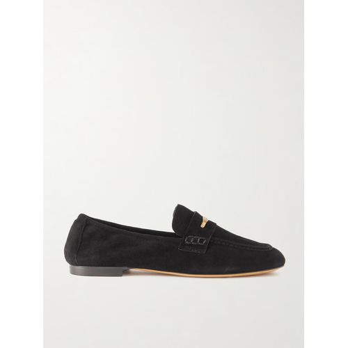 Isabel Marant Iseri Embellished Suede Loafers Black for Women