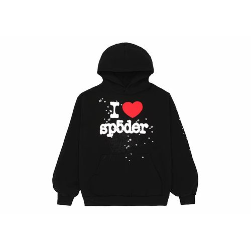 Sp5der I Heart SP5 Hoodie Black for Men