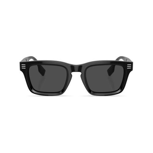 Burberry Eyewear Logo-Print Square-Frame Sunglasses Black for Men
