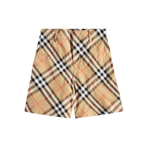 BURBERRY CHILDREN Burberry Kids Burberry Check Cotton Mesh Shorts