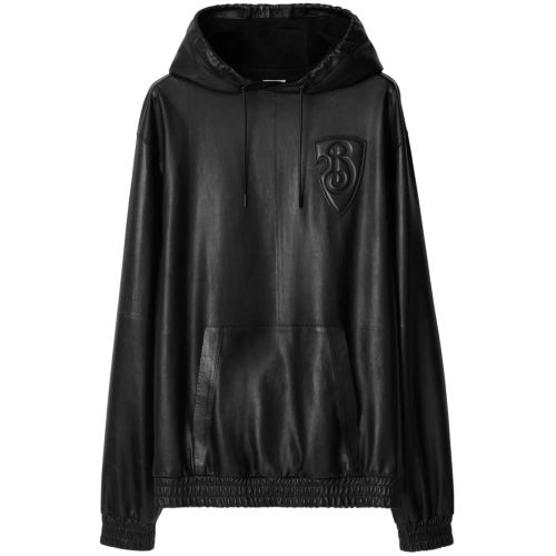 Burberry Leather Hoodie Pullover Burberry Women'S Letter Graphic