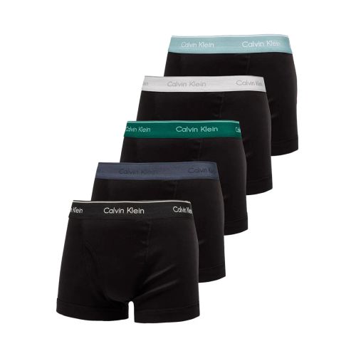 Calvin Klein Branded Waistband Boxer Shorts (Pack Of Five) Black
