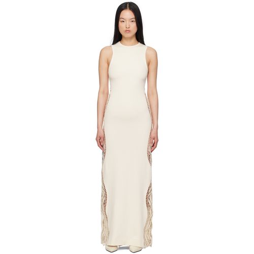 Jil Sander Off-White Lace Panel Maxi Dress for Women