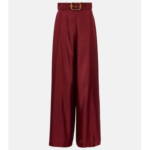 Zimmermann Floral-Print Silk Crepe De Chine Wide-Leg Pants