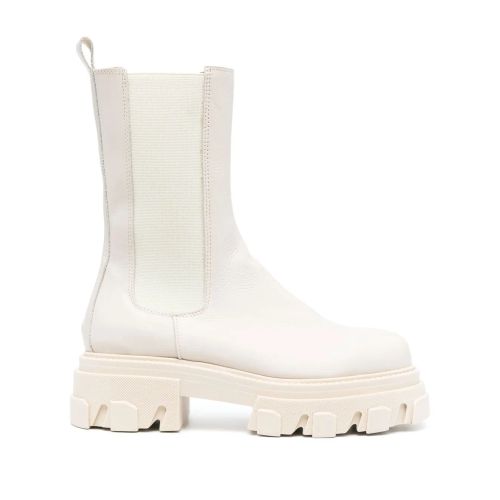 VAMSKO Nora 55mm Leather Ankle Boots White for Women