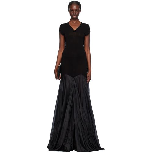 Rick Owens Black Divine Maxi Dress for Women