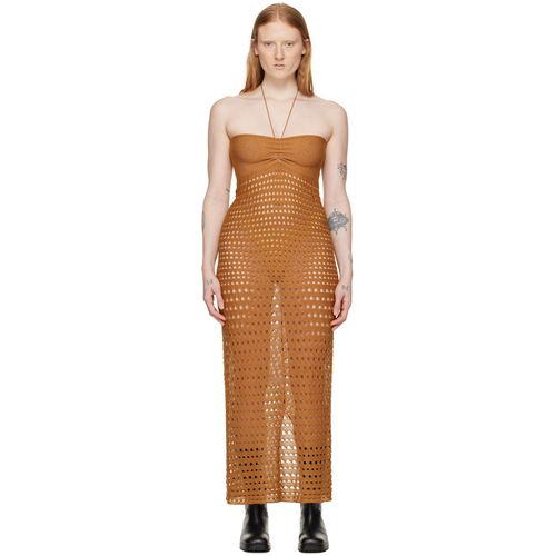 Gimaguas White & Brown t Minidress for Women