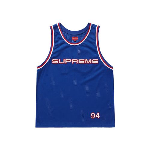 Supreme Rhinestone Basketball Jersey Red for Men 