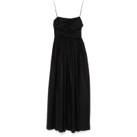 matteau gathered drop-waist organic cotton maxi dress Gathered Drop Waist Dress - Black