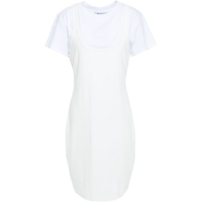 Buy Alexanderwang T Black And White Bi Layer Dress At Goxip