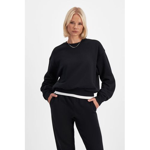 Bonds Women'S Sweats Cotton Fleece Pullover In Nu Black Size