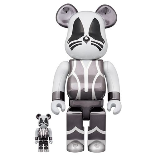 Bearbrick X KISS Catman 100% 400% Set Chrome