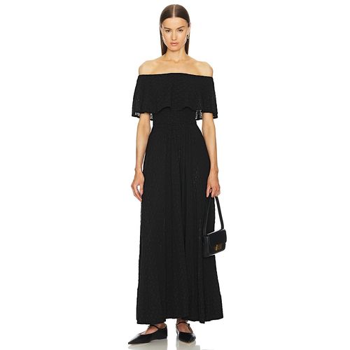 Helsa Petite Eyelet Garden Midi Dress In Black. - Size S (Also In XS) for  Women