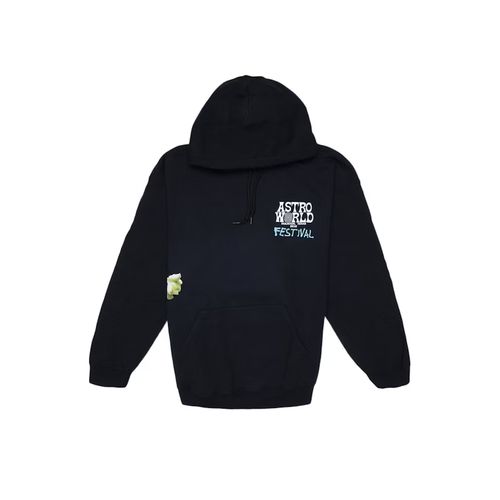 Travis Scott Astroworld Logo Hoodie Black for Men