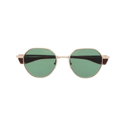 Dita Eyewear Lageos Round-Frame Sunglasses Gold for Women