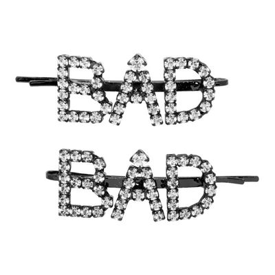 Buy Ashley Williams Black And Transparent Bad Hair Clips At Goxip