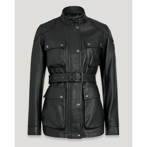 Belstaff Trialmaster Panther Jacket Women'S Nappa Leather Black