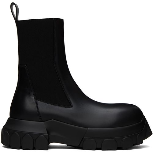 Rick Owens Black Beatle Bozo Tractor Boots for Men
