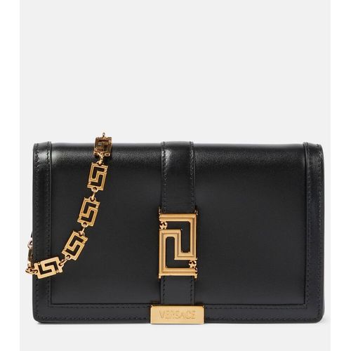 Versace Greca Goddess Leather Shoulder Bag for Women