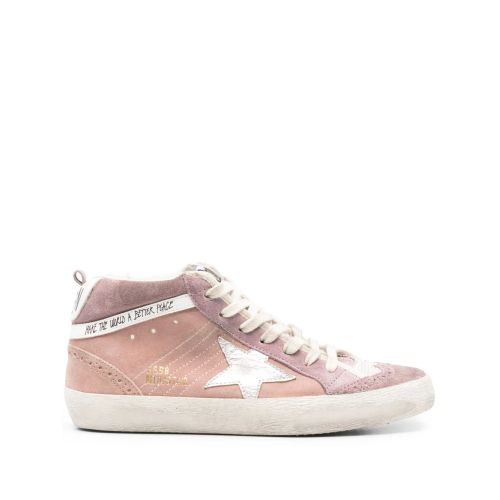 Golden Goose Mid Star Suede Sneakers Pink