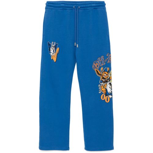 Off-White Graphic Print Sweatpants Blue for Men