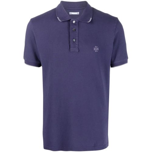 JACOB COHЁN Jacob Cohën Logo-Embroidered Piqué Polo Shirt Orange