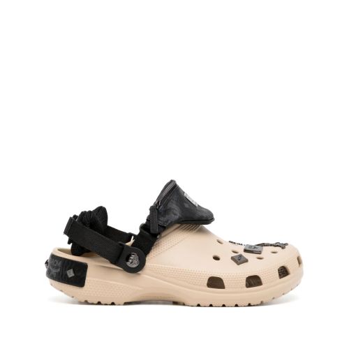 MCM X Crocs Belt Bag-Detail Clogs Brown for Men