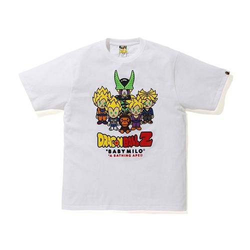 BAPE X Dragon Ball Z Baby Milo Super Saiyan & Cell Tee White for Men