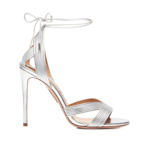 Aquazzura 85mm Ari Sandals Soft Gold 38 for Women