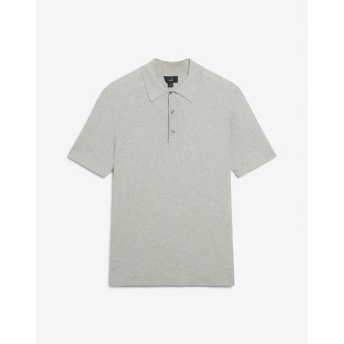 dunhill leather knit polo shirt