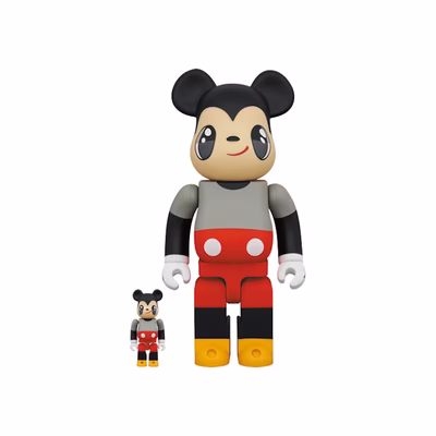 Bearbrick X Disney X Keiichi Tanaami Mickey Mouse 100 400 Set At Goxip