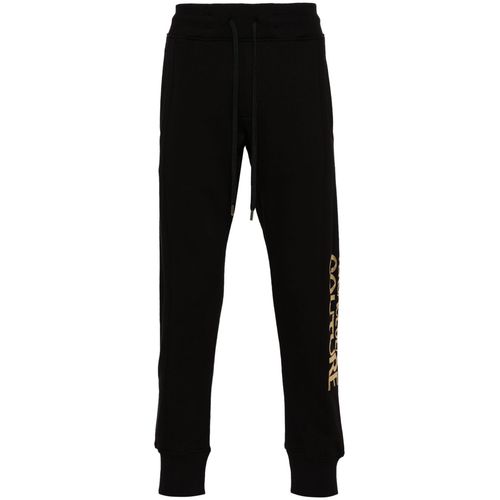 Versace Jeans Couture Logo-Print Cotton Track Pants Black for Men