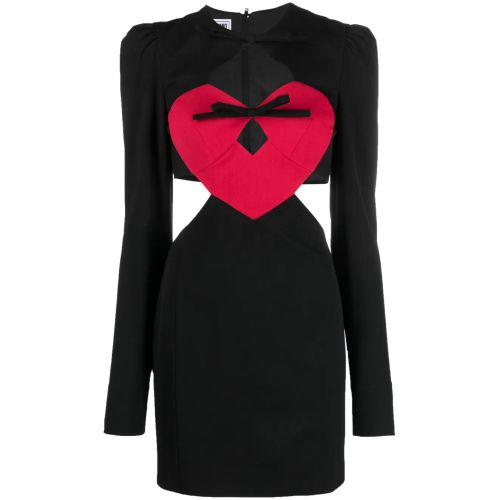 MOSCHINO JEANS Heart-Motif Cut-Out Minidress - Black for Women